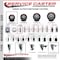 Service Caster 3'' Maroon Poly Wheel Swivel 7/16'' Stem Caster with Total Lock Brake SCC-GRTTL20S314-PPUB-MRN-716138 - alternate 2